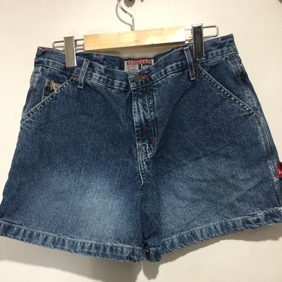 VINTAGE L.E.I. HIGH WAIST DENIM SHORTS SIZE 11 - Picture 4 of 7